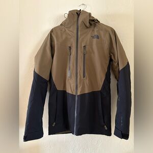 The North Face Two-Tone Brown and Black Ski Jacket
